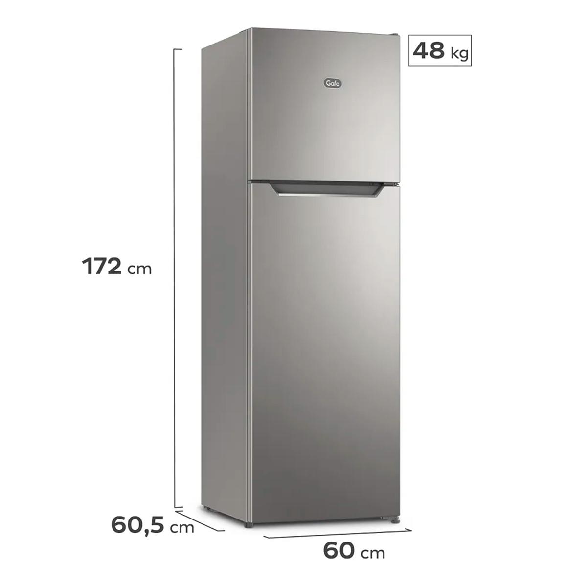 Heladera Top Freezer 319L Gafa HGF311P Plata
